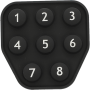 Printed button cover M151265 100-000-369-53 rubbermatje drukknopmatje keypad puch button pad  Ersatz-Tastaturmatte