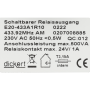 Ontvanger Dickert E20-433A1R10 443MHz