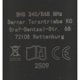 Berner 4- kanaals handzender BHS240 Blue-Line
Berner 4-channel handheld transmitter BHS240 Blue-Line
Berner 4-Kanal-Handsender BHS240 Blue-Line
