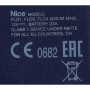 Handzender Nice FLO2 433MHz (blauwe uitvoering) dip-switch