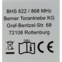 Berner BHS622 wandzender binnendrukker 2906450
wall transmitter indoor push button
Berner BHS622 Wandsender für den Innenbereich mit Druckknopf
