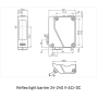 fotocel,light barrier,lichtschranke,marantec,98692,reflex,230v,240v,momntagebeugel,bracket,Fotocel Marantec 24-230V met reflector