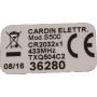 Remote Cardin TXQ504C2 433MHz label