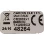 Remote Cardin TXQ508C2 868MHz label