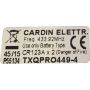 Industrial Remote TXQPRO449-4 Cardin label