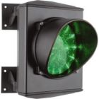 ASF25L1V Apollo verkeerslicht met LED groen 24V. Aluminium behuizing met groene lens van 120mm en een LED-kaart met 25 LED's.