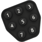 Printed button cover M151265 100-000-369-53 rubbermatje drukknopmatje keypad puch button pad  Ersatz-Tastaturmatte