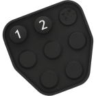 Printed button cover M151245 100-000-362-62 rubbermatje drukknopmatje keypad puch button pad  Ersatz-Tastaturmatte