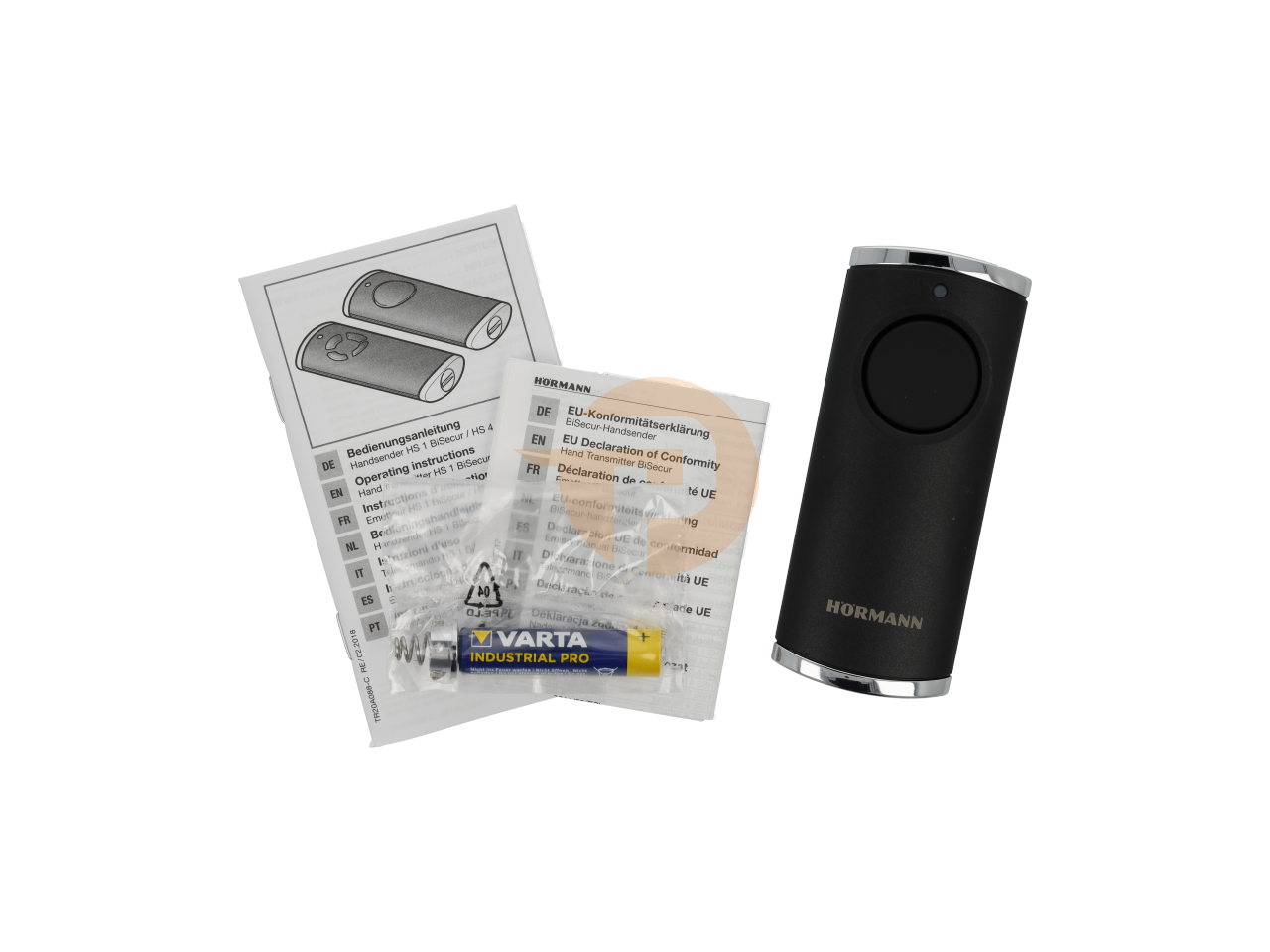 Handheld transmitter HS4 868-BS structure chrome black SW-Eu (from June 2016) 4511724