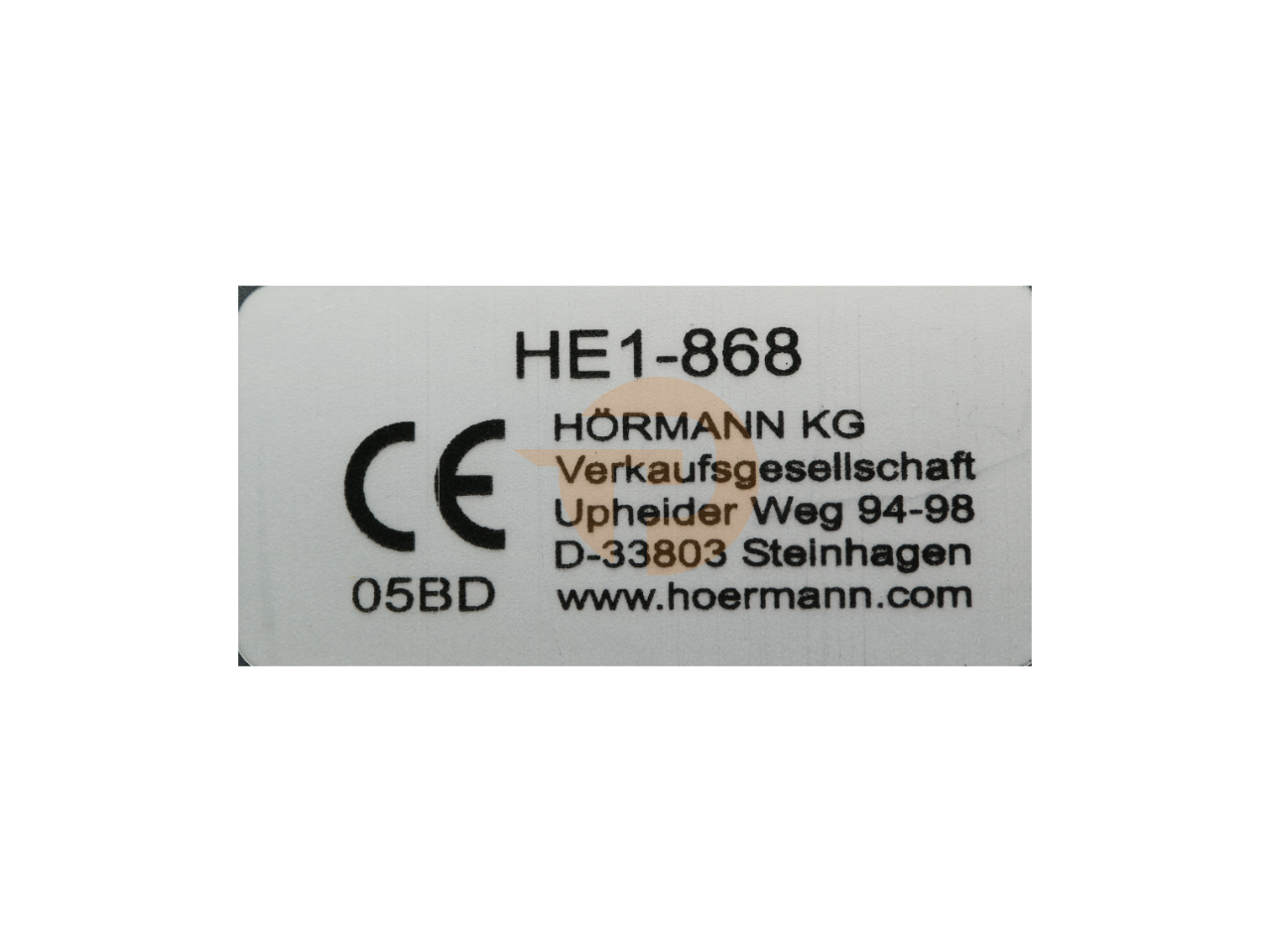 Hörmann HET/S 24 BS 2-Kanaals Ontvanger - Vos Poorten
