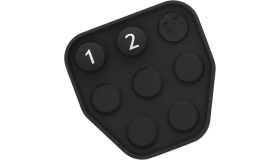 Printed button cover M151245 100-000-362-62 rubbermatje drukknopmatje keypad puch button pad  Ersatz-Tastaturmatte