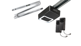 Garagedeuraandrijving Berner GA105 met 3-delige rails SG-M3 & 2x afstandsbediening BSH240.
Berner GA105 garage door opener with 3-piece rail SG-M3 & 2x remote control BSH240.
Berner GA105 Garagentoröffner mit 3-teiliger Schiene SG-M3 & 2x Fernbedienung 