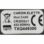 Handzender Cardin TXQ449300 met 3 kanalen