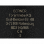 Handzender Berner BDS140 868MHz met wandhouder