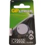 GP lithium cell CR2032 battery blister front