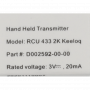 Handzender Entrematic RCU 433 2K Keeloq met 2 kanalen