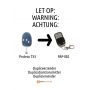 Handzender Proteco TX3 remote control replaced