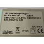 Dickert receiver E15-43A100 label
