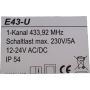 Tormatic receiver E43-U 433MHz label