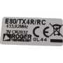 Remote Roger E80TX4RRC label