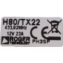 Handzender Roger H80TX22