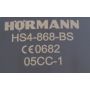 Hörmann HS4-868-BS remote_label