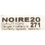 Remote Telcoma Noire 20 label