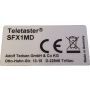 Handzender Tedsen SFX1MD label