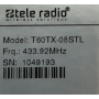 Remote Control Tele Radio T60TX-08STL label
