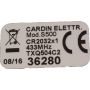 Remote Cardin TXQ504C2 433MHz label
