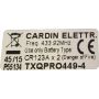Industrial Remote TXQPRO449-4 Cardin label