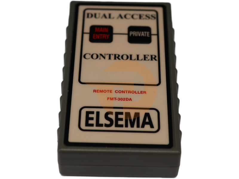 Handzender Elsema FMT-302DA met 2 kanalen 27Mhz + 9V batterij