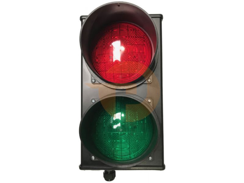 Verkeerslicht 2-delig rood en groen (LED) 24V